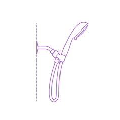 Fixtures Shower Heads Moen Renewal Spray Head Handshower 4.5 Inch Stencil Svg Vector, Free Vectors File